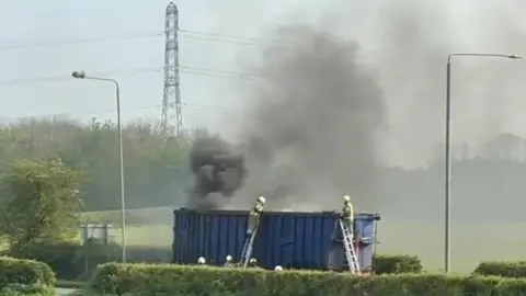 Lorry fire