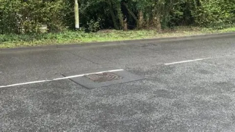 Manhole covers on Plymouth Road, Plymouth