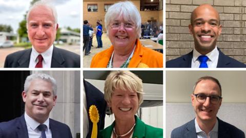 The six MPs from the constituencies in Cambridgeshire