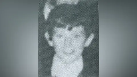 Family handout A black and white image of David McCafferty blurred at the sides.