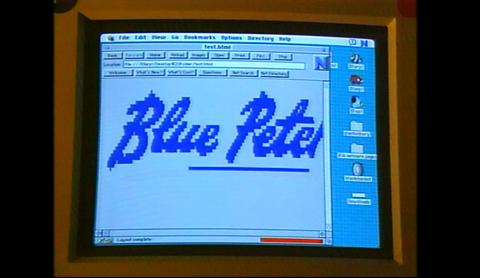 Blue Peter homepage on early version of its website