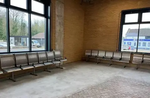 Derbyshire Dales District Council Rows of metal seats inside the building