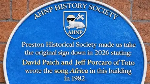 All Hopes No Promises The replacement sign which reads the preston historical society made them take the original sign down.