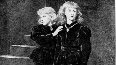 Getty Images A vintage etching of two princes, Edward and Richard, in the Tower by John Everett Millais, produced in the 19th Century.
 