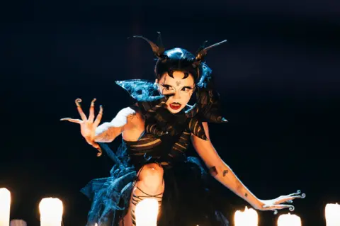 Sarah Louise Bennett / EBU Bambie Thug performs at Eurovision