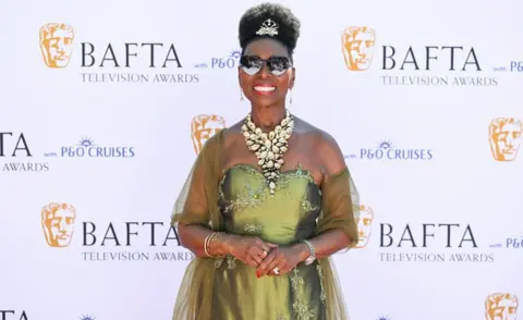 Getty Images Baroness Dame Floella Benjamin attends the 2025 BAFTA Television Awards with P&O Cruises at The Royal Festival Hall on May 11, 2025 in London, England.