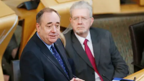 PA Media Salmond delivers a statement in Parliamnet standing down as FM