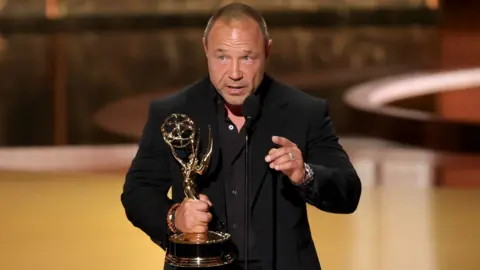 Getty Images Stephen Graham accepts the Outstanding Lead Actor in a Limited or Anthology Series or Movie award for