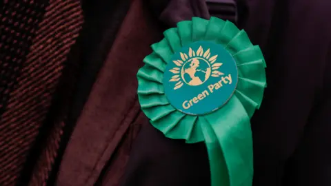 Reuters Green Party rosette