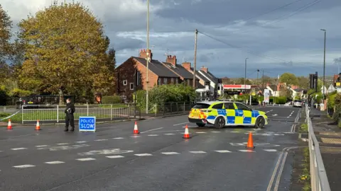 BBC Cordon in Storrs Road