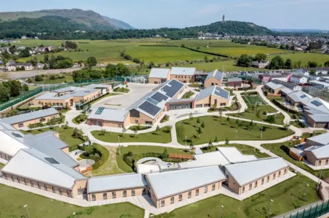Chris Humphries HM Prison and Young Offender Institution Stirling - an aerial shot of the prison complex