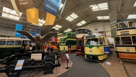 National Tramway Museum exhibition hall.
