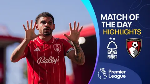 Morgan Gibbs-White celebrates his 15th goal of the season as Nottingham Forest draw with Bournemouth
