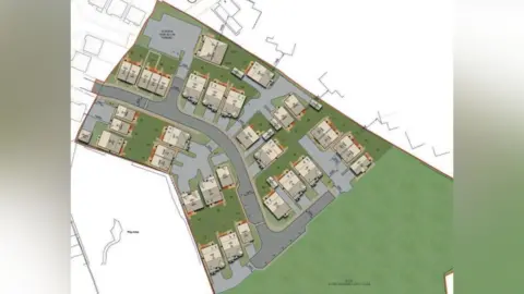 Jones Homes An architectural drawing gives a birds-eye view of the proposed development.