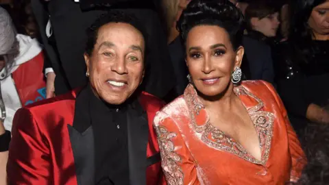 Getty Images Smokey Robinson and his wife Frances