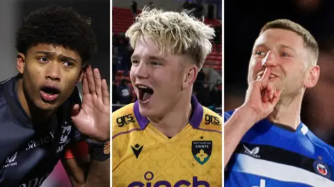 Noah Caluori, Henry Pollock and Finn Russell