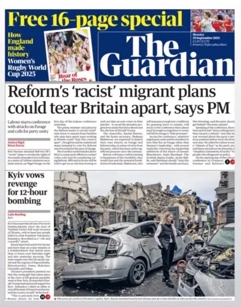  "Reform's 'racist migrant plans could tear Britain apart, says PM."