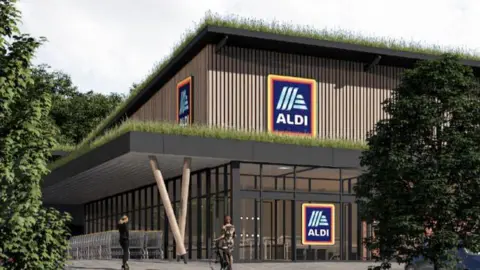 ALDI An artist's impression of the new Hove store 