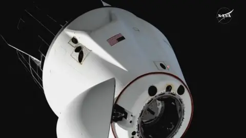 SpaceX capsule in Space