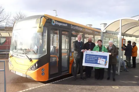 North Lincolnshire Council Buses run from Hull to Scunthorpe