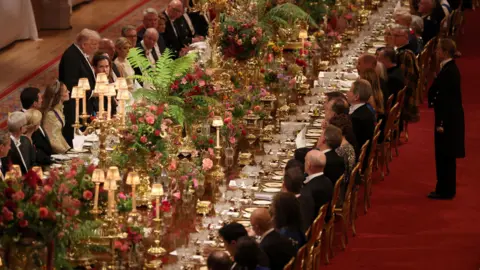 PA Medios El banquete estatal en Windsor Castle para el presidente Trump
