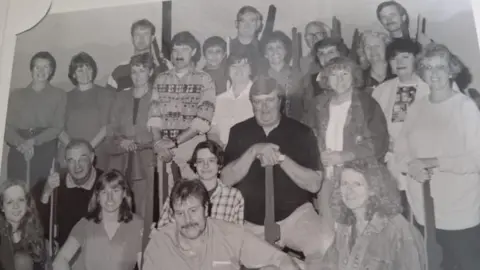 Ecclesfield Priory Players A group of people are lined up in rows for a photograph. They are members of Ecclesfield Priory Players.
