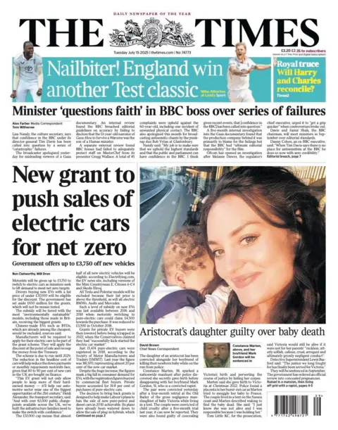  "New grant to push sales of electric cars for net zero".