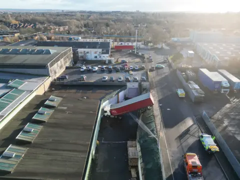 Phil Barnet/PA Wire Crash scene