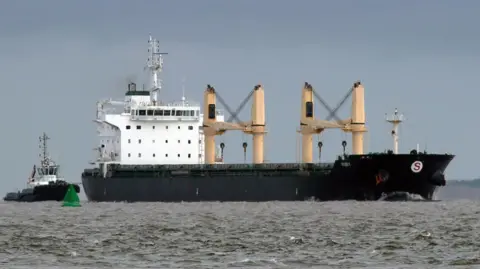 MALCOLM CRANFIELD Ruby approaching New Brighton in July