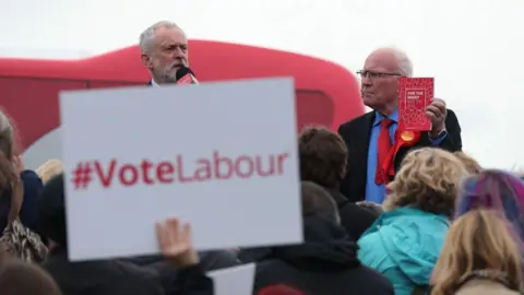 Getty Mr Campbell alongside former Labour leader Jeremy Corbyn in 2017