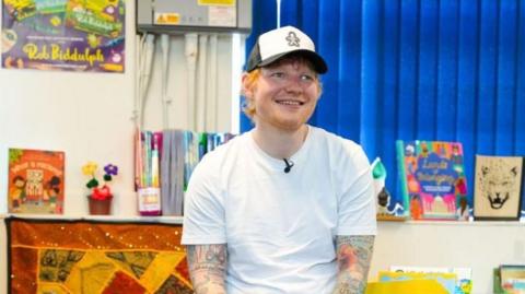 Ed Sheeran visiting primary school 