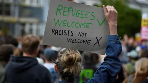 Getty Images Anti-racism protesters 