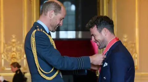 Liz Hatton The investiture of Mark Cavendish with Prince of Wales