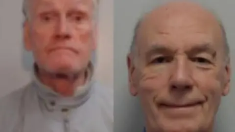 Greater Manchester Police Mugshots of the two men placed side by side