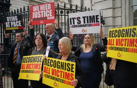 PA Infected blood scandal protest