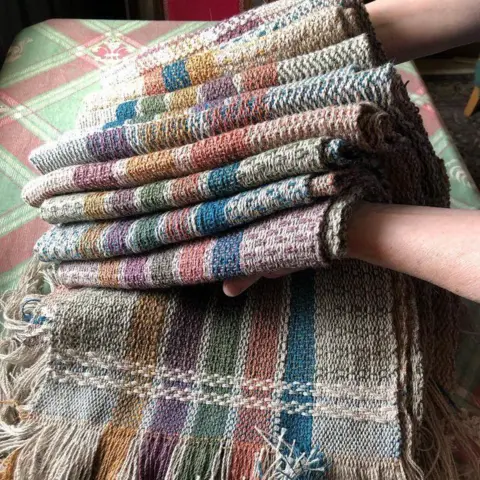 Chocflock A pile of colourful scarves