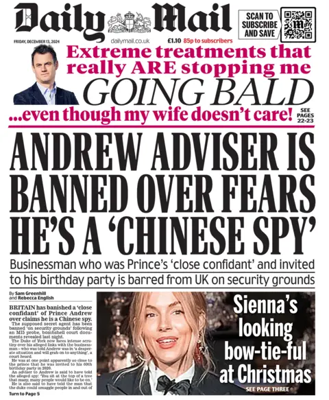  "Andrew adviser is banned over fears he's a 'Chinese spy'". 