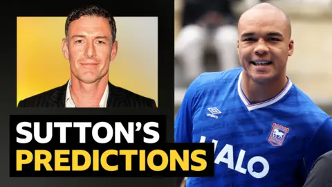 A graphic of Chris Sutton and world champion boxer Fabio Wardley
