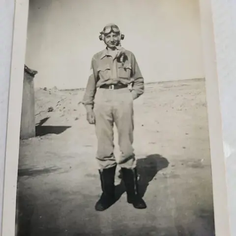 Family handout 1940s photo of Mr Filby in his RAF uniform