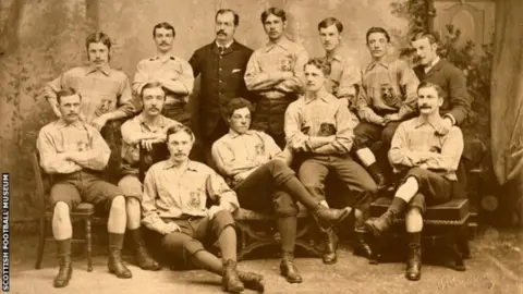 Scottish Football Museum Scotland team in 1881