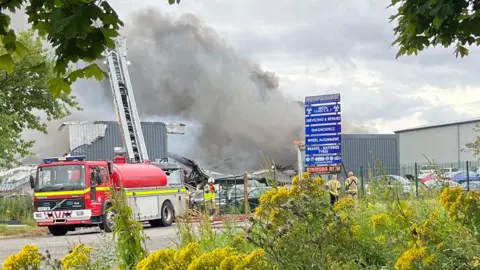 Fire on Grange Road