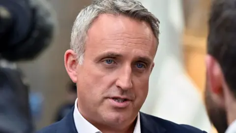 Getty Images Alex Cole-Hamilton, who has short grey hair, in a close-up shot 