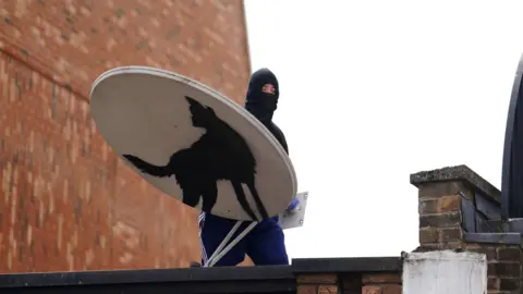 PA Media Wolf artwork being removed