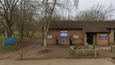 Google Car park at country park showing parking machines