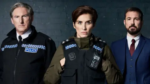 Adrian Dunbar, Vicky McClure and Martin Compston in Line of Duty