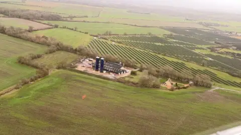 Looking down on the land which could become hames Water's South East Strategic Reservoir Option.