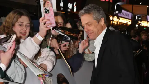 Getty Images Hugh Grant attends the world premiere of Bridget Jones: Mad About The Boy at Odeon Luxe Leicester Square on 29 January 2025 in London