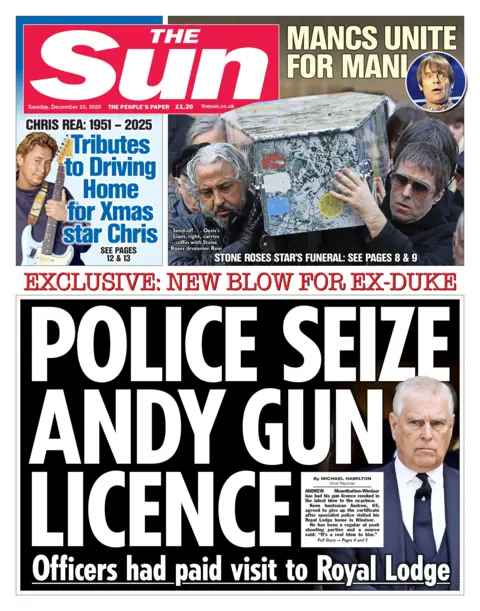 "Police seize Andy gun licence."