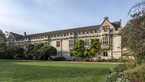 St John's College, Oxford St John's College Library taken from the Great Lawn. The image shows how the historic core of the College has changed little from the Austens' day.
