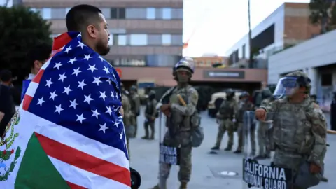 Protest in Los Angeles. 